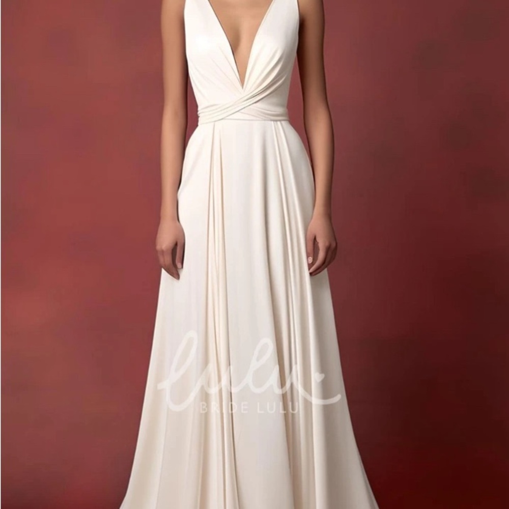 Elegant White Evening Gown